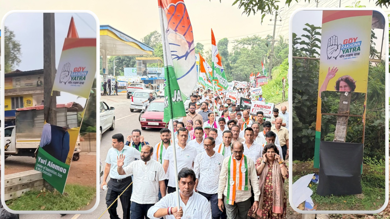 Torn Goy Rakhonn Yatra Posters Expose BJP’s Fear in Shiroda: Congress*