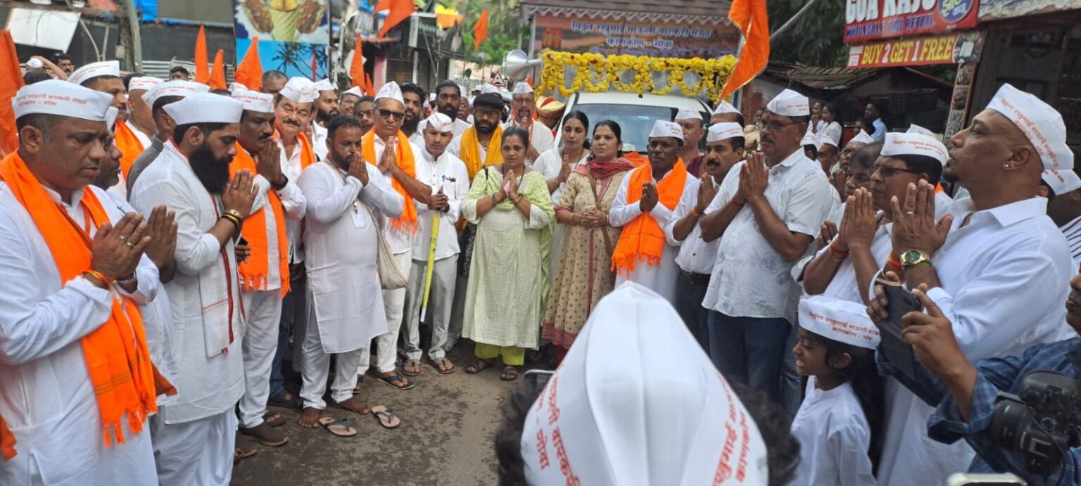 148 Varkaris Set Off on 17-Day Foot Pilgrimage from Canacona to Pandharpur